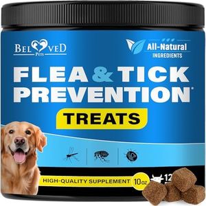 Flea and Tick Prevention Chewable Pills for Dogs and Cats - Revolution Oral Flea Treatment for Pets - Pest Control & Natural Defense - Chewables Small Tablets Made in USA (Beef)