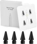 Zosylala Tips for Apple Pencil,Stylus Tips,Pencil Tips for iPad,Replacement Pen Nibs Compatible with iPad Air Mini Pro Apple Pencil 1st & 2nd Generation - 4 Packs (Black)