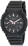 Casio G-Shock GMA-S2100-1ADR Black Analog-Digital Dial Black Resin Strap Women's Watch Shock and 200M Water Resistant G1107