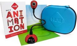 HUE Animation Studio: Complete Stop Motion Kit (Camera, Software, Book) for Windows/macOS (Red) with Carry Case