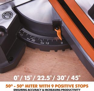 Evolution Sliding Mitre Saw – R210SMS+ Compact, Multi-Material Cutting