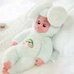 Kids Play Rabbit Doll with Music Reborn Baby Soft Cloth Big Size Original Plush Soft Clothing Summer, Home Play Game Birthday Gift for boy Body Silicone Dolls Toys for Boy Girl Little Children Kids