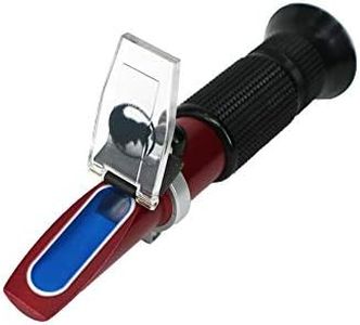 Rhino Salinity（0-100ppt & 1.000-1.070 Specific Gravity）Refractometer with Automatic Temperature Compensation for Seawater and Marine Fishkeeping Aquarium Teflon Coating