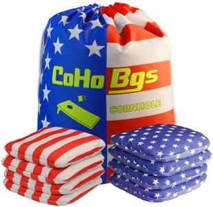 Cornhole Bags Set of 8 – Official Professional Dual-Sided Regulation Bean Bags