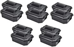 10 x Pest Expert Rat & Mouse Poison Bait Boxes Outdoor Stations - Heavy-Duty, Tamper Resistant & Lockable