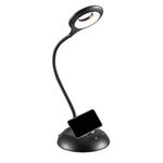 TEKLED® LED Desk Lamp | 5-Level Dimmable with Flexible Gooseneck | 3W Capacitive Touch Switch | 280LM with Rechargeable Battery | Eye Protection for Bedside Reading Office Work Students | 28 LED