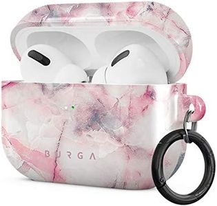 BURGA Airpod Hardcase Compatible with Apple Airpods PRO 2019 Charging Case, Raspberry Jam Pink Candy Marble Cute Case for Women, Protective Hard Plastic Case Cover