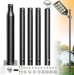 Jadisi 16Ft Tall Street Light Pole, Street Lamp Post for Outdoor Lights, Solar Street Light Pole Accessory for Backyard, Street, Patio,Park,Parking Lots, Exterior House 1-Pack