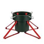 SWL Christmas Tree Stand Real Tree Metal Base Plastic Heavy Duty, Fits Trees up to 2m Tall Trunk, Diameter up to 11cm (Medium)