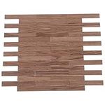 Yardwe 40pcs Dollhouse Floor Mini Furniture Mini Wood Floor Boards Miniature Floor Board Wooden Wallpaper