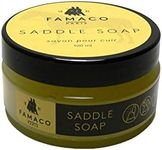 Famaco Premium Saddle Soap Leather Cleaner Gel for Upholstery, Sofas, Jackets or Boots | Leather Conditioner Gel Saddle with Moisturizing Conditioning for Leather Items