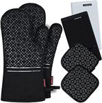 Oven Mitts and Pot Holders Set 6pcs