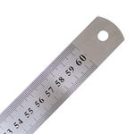 Store2508 Double Sided Long Stainless Steel Ruler Scale 60 Cm / 24 Inches (1)