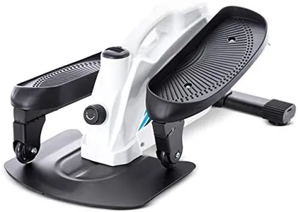 Compact Elliptical Fitness Machine Stand Up/Sit Down - Portable Mini Stepper Exercise Anywhere Any Time - While Seated - Handle, Digital Readout, All The Equipment for a Great Workout