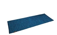 ASE YOGA INDIA 100% COTTON YOGA MAT ANTI SKID REVERCE SIDE FOR TILES & GRANITE MARBELS SURFACES, SUPREME HEAVY QUALITY, SPECIAL SIZE- 70x190 Cm (HANDLOOM PRODUCT - ORGANIC & ECO FRIENDLY)