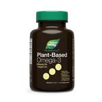 Nature's Way NutraVege Plant-based Omega-3 + D VeggieGels – Vegan-Friendly Omega-3 Supplement with 300mg DHA + 150mg EPA and 1000 IU Certified Vegan Vitamin D3 – Fresh Mint Flavour – Support Immune, Heart and Brain Function, 30 Softgels