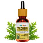 Organix Mantra Citronella Oil - 100% Natural Citronella Essential Oil for Diffuser & Essential Oil Citronella for Skin & DIY - 15ML