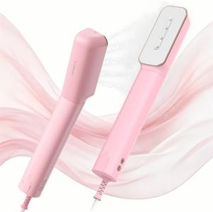 Newbealer 100-240V Clothes Steamer, 2in1 Travel Iron, 2 Steam Levels, 90ml
