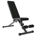 Stanz (TM) Adjustable Weight Bench Utility Exercise Workout Bench Flat Incline Decline Bench Press for Home Gym