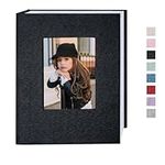 Cherrich Small Photo Album 4x6 100 Pockets Linen Picture Book Holds 4x6 Photos for Wedding, Baby, Family, Graduation, Dog, Vacation