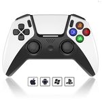 arVin Mobile Gaming Controller for PS4/PS3/PC/iPhone/Android Wireless Gamepad Joystick with Phone Holder for iPhone 14/13/12/11, iPad, iOS, MacBook, Samsung Galaxy, TCL, One Plus, Tablet, COD, Steam