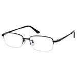 Nearsighted Metal Myopia Glasses Everyday Use Mens Womens -0.50 Black Distance Spectacles (NOT Reading Glasses)