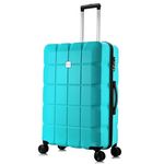 ATX Luggage Large Suitcase Super Lightweight Durable ABS Hard Shell Suitcase with 4 Dual Spinner Wheels and Built-in TSA Lock (Mint Green, 110 Liter)