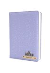 AICA Personalized Name & Charm Glitter Texture Notebook Diary -A5 Size, 200 Ruled Pages (Purple) | Customized Birthday Daily Journal Diaries Diary Gifts for Girlfriend Teens Teenagers Girls Best Friends