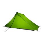 3F UL Gear LanShan 2 pro Tent, 2 Person Outdoor Ultralight Camping Tent w/Bathtub Flooring, 4 Season Professional 20D Nylon Both Sides Silicon Tent (Green, 4 Season)