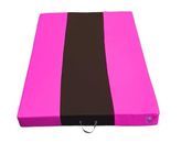 Landing Crash Gymnastic mats, Extra Thick shock and Impact absorbent triple layered foam striped mats (PINK STRIPE)