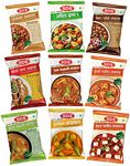 SDS Masala 9 Piece Combo (1 Rajma Masala + 1 All in One Masala + 1 Chana Masala + 1 SOYA Chaap + 1 Dal Makhni Masala + 1 Shahi Paneer + 1 Aloo Sabzi Masala + 1 Sambhar Masala + 1 Matar Paneer Masala)