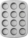 Wilton 2105-954 Cupcake/Muffin Baking Pan, Recipe Right, Non Stick, 12 Cups