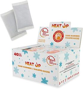 HEAT UP Hand Warmers Heat Packs - Premium Quality Long Lasting Up to 12 Hours of Heated Hand Warmers-Safe and Natural Air Activated Odorless Warmers - Available in Packs of 20 pairs (40 units) or 40 pairs (80 units)
