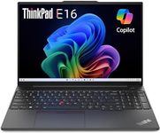 Lenovo ThinkPad E16 Business Laptop (16" FHD+ Display, AMD Ryzen 5 7530U(> i7-1165G7), 16GB RAM, 512GB SSD) Fingerprint, Backlit, 1080p Webcam, WiFi 6, Ethernet, Win 11 Pro w/ AI Copilot, 2024, Black