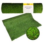 simpa 1 x Quality Non Fade Artificial Grass Pile Roll - 4m x 1m / 13ft x 3.3ft - 20mm Pile Height - Astro Turf Fake Lawn - Tested for Extreme Weather Conditions.