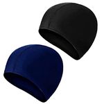 2 Pcs Swimming Caps for Kids Girls Boys and Adult Teenager,Comfortable Light Swimming Caps,Super Stretch No Pull Hair Swimming Hats for Long and Short Hair