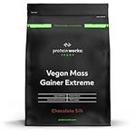 Protein Works - Vegan Mass Gainer Extreme | High Calorie Protein Powder | Weight Gainer | Vitamins & Minerals | 10 Shakes | Chocolate Silk | 2kg