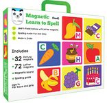 Play Panda Magnetic Learn to Spell : Food with 32 Picture and 72 Letter Magnets, Magnetic Board and Spelling Guide