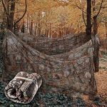 Adnee 5 x 13ft Hunting Camo Netting- Camouflage Netting-Camo Ground Blinds Mesh Net for Hunting Shooting Party Decoration Photograph Car Cover Sunshade