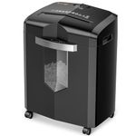 Bonsaii 12-Sheet Cross-Cut Paper Shredder for Home Office Use, 20-Minutes Heavy Duty Shredder, 16 Litres Pullout Bin & 4 Casters for Credit Card Jam-Proof Shredding Machine (C266-A)