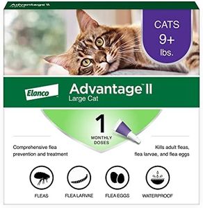 Advantage II Large Cat Vet-Recommended Flea Treatment & Prevention | Cats Over 9 lbs. | 1-Month Supply