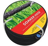 Generic Soaker Hose 100 FT with Soaker Hose Kit, 1/2 inch Heavy Duty Garden Soaker Hose, Drip Hose 100 FT Save 70 percent Water, Soaker Hose 100 FT for Garden Beds Lawn(100 FT)