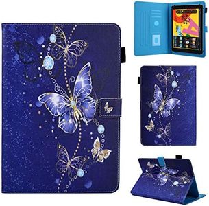 Funda Compatible con 9-10,5" Tableta, Carcasa Protección para Samsung Galaxy Tab A6 10,1"/A7 10,4", iPad 2/3/4, iPad 2018, Lenovo Tab M10/E10/P10, Huawei MediaPad T5/M5 Lite 10/MatePad T10S, Mariposa