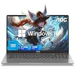 AOC 2025 Laptop Intel N97 15.6-in 16GB DDR4 512GB SSD, Windows Laptops Notebook-Computer Ordinateur Portable, Numeric Keypad Win-11 Pro WiFi 5 HDMI Type-C USB 3.2 Webcam Office & Home Laptops