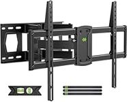 USX MOUNT TV Wall Mount for Most 37-86 inch TVs Hold up to 120lbs, Full Motion Wall Mount TV Bracket Swivel and Tilt, TV Mount with Dual Articulating Arms Extension Max VESA 600x400mm, 16" Wood Studs