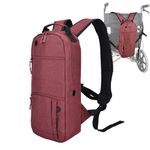 Healvaluefit Oxygen Cylinder Backpack O2 Tank Carrying Holder Bag Fit Size M4/A, M6/B, M9/C, M2, ML6 (Red)