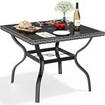 YITAHOME 35.2" Patio Table for 4-Pe