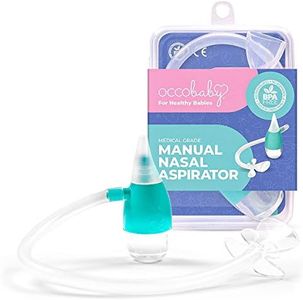 OCCObaby Manual Baby Nasal Aspirator - Nose Sucker for Toddlers and Newborns - Baby Congestion Relief - Aspirador Nasal para Bebes - Baby Nose Aspirator for Runny Nose Relief for Toddlers and Infants