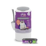 Litter Genie Style Pail |Cat Litter Waste Disposal System for Odor Control | Includes 1 Square Refill Bag