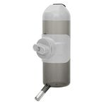 Pet Water Bottle [Grey, 700ml/25oz] Hanging Dog Water Dispenser Kennel Drinker Kettle Feeder BPA Free Cage Crate Hutch Puppy Cat Rabbit